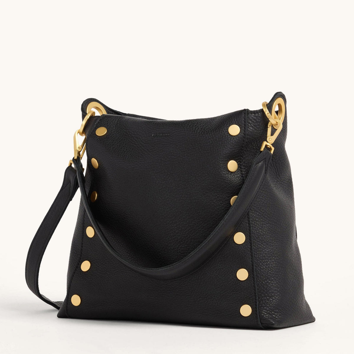 Hammitt Bryant Large Crossbody – Black/Brushed Gold Red Zip – detail 4