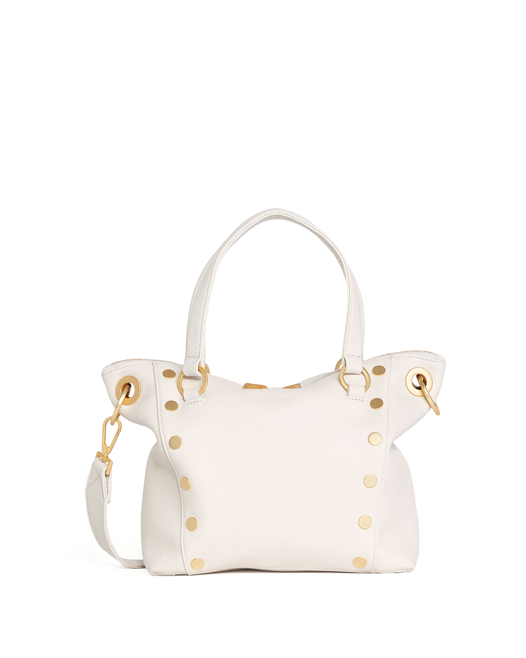 Hammitt Daniel Medium Satchel – Calla Lily White/Brushed Gold