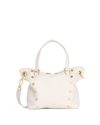 Hammitt Daniel Medium Satchel – Calla Lily White/Brushed Gold