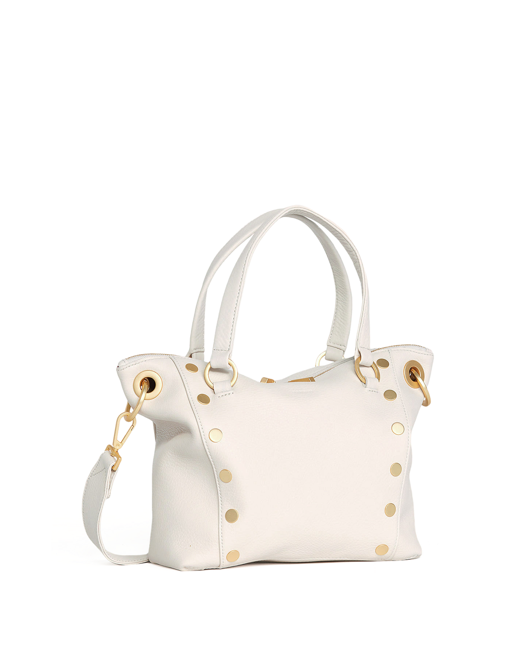 Hammitt Daniel Medium Satchel – Calla Lily White/Brushed Gold – detail 3