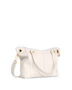 Hammitt Daniel Medium Satchel – Calla Lily White/Brushed Gold – detail 4