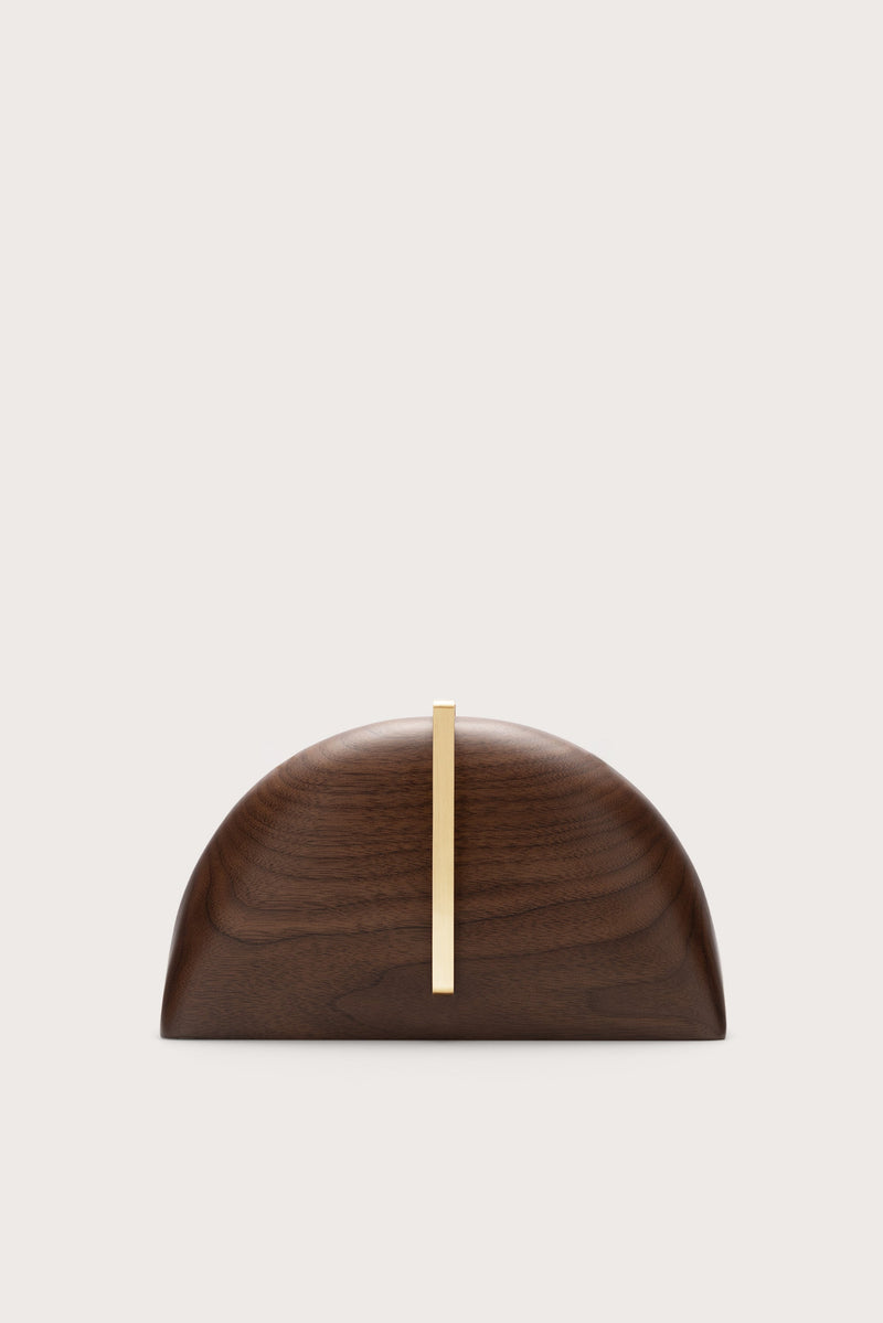 Cult Gaia Laguna Clutch – Walnut