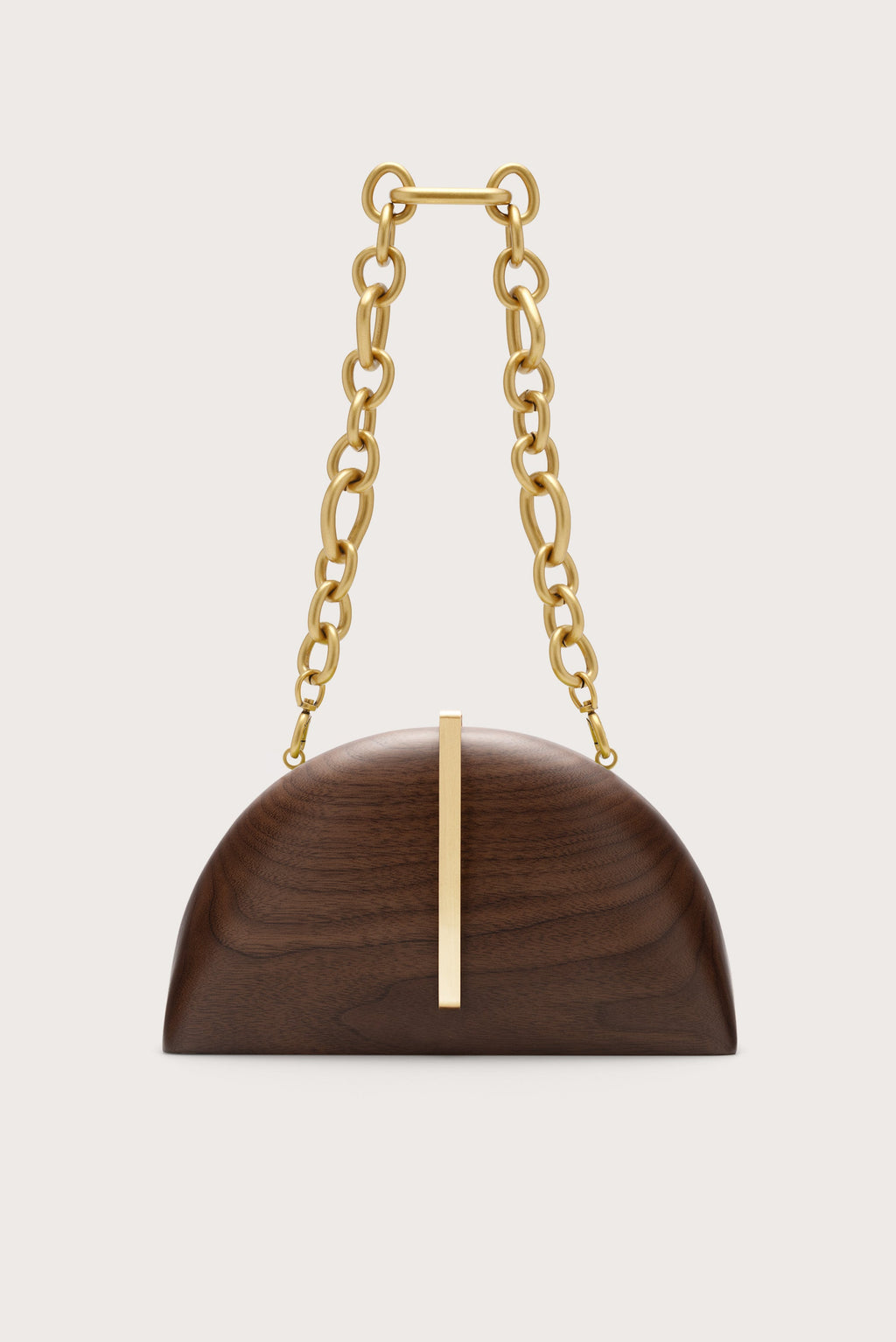 Cult Gaia Laguna Clutch – Walnut – detail 5