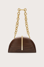 Cult Gaia Laguna Clutch – Walnut – detail 5