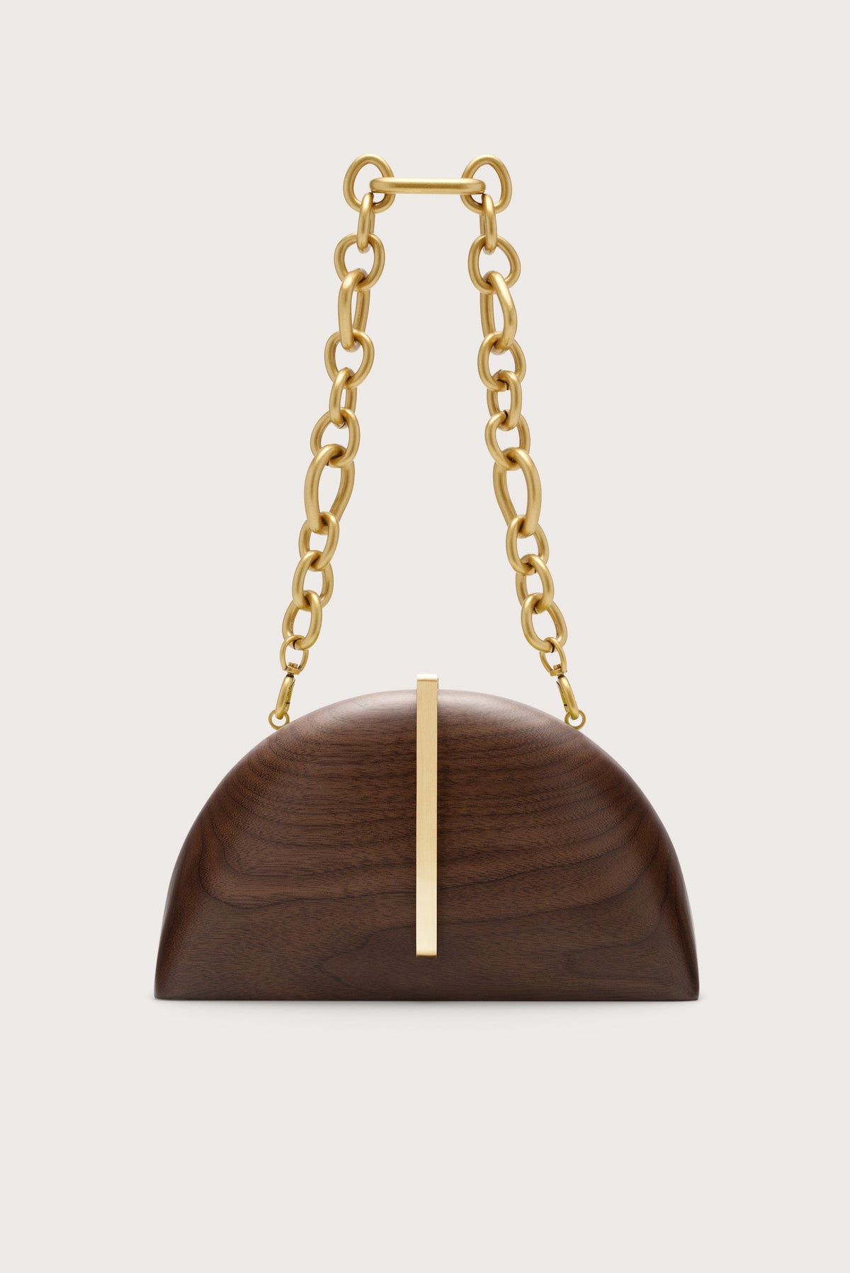 Cult Gaia Laguna Clutch – Walnut – detail 5