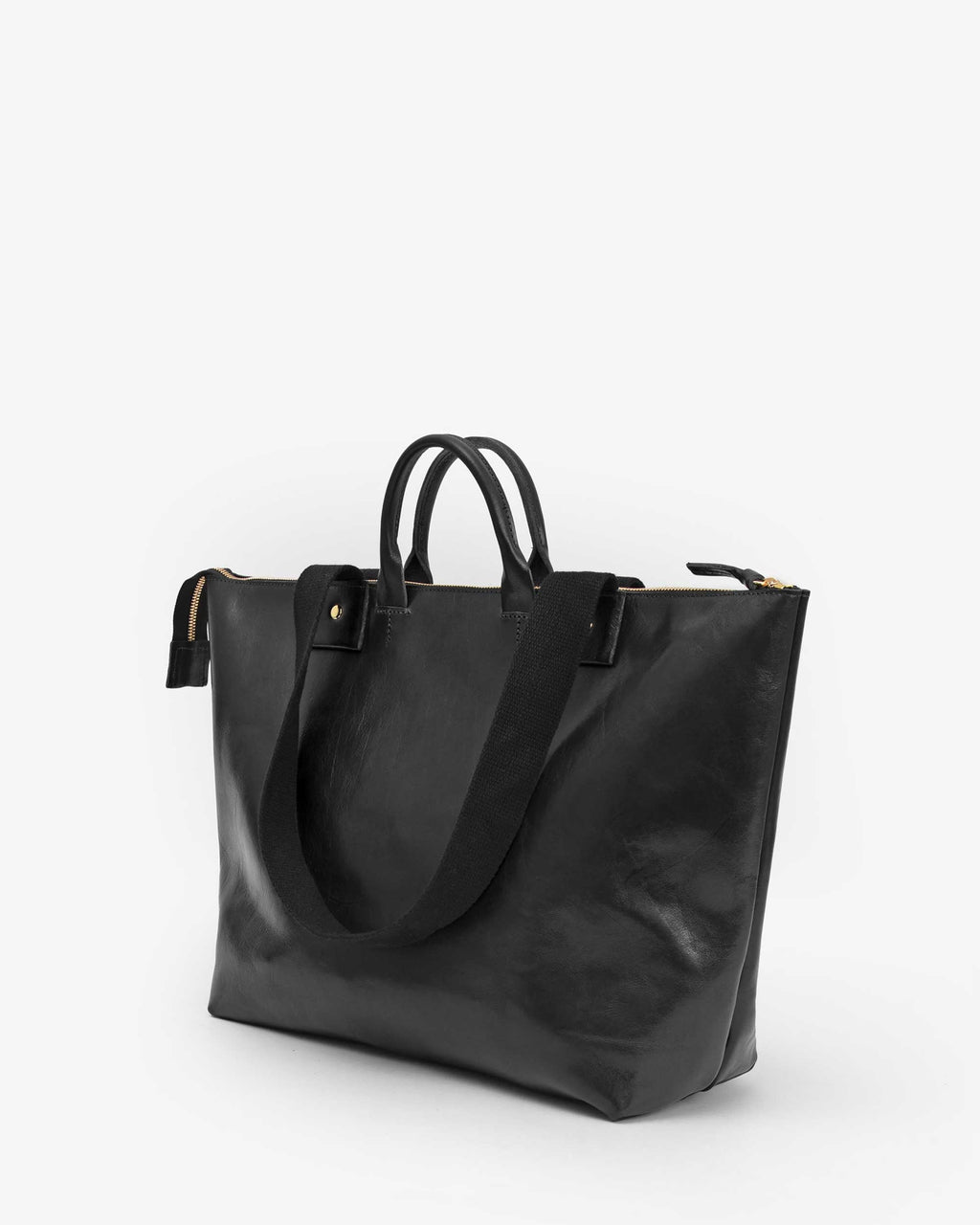 Clare V. Le Zip Sac – Black Rustique w/ Travel Pocket – detail 5