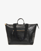 Clare V. Le Zip Sac – Black Rustique w/ Travel Pocket