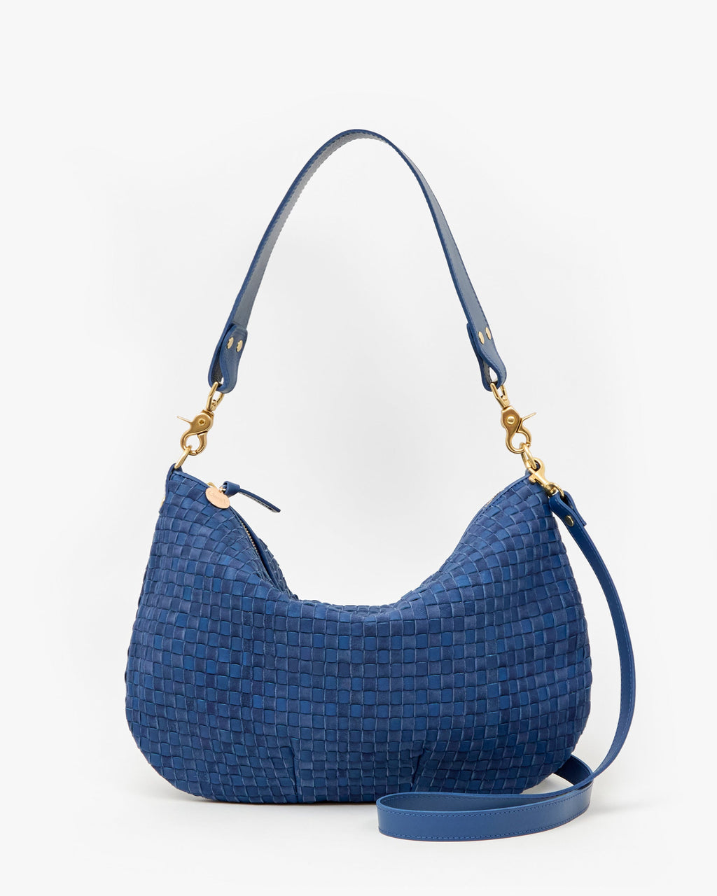 Clare V. Moyen Messenger – Ink Woven Checker