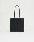 Mansur Gavriel Pleated Filo Tote – Black/Flamma