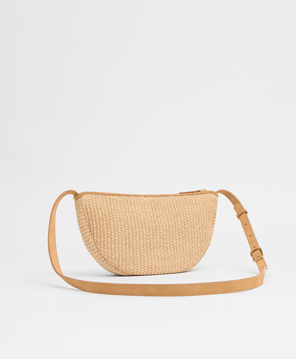 Mansur Gavriel Moon Sling – Natural Raffia/Budino Suede – detail 2