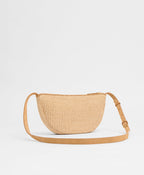 Mansur Gavriel Moon Sling – Natural Raffia/Budino Suede – detail 2