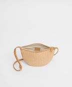 Mansur Gavriel Moon Sling – Natural Raffia/Budino Suede – detail 3
