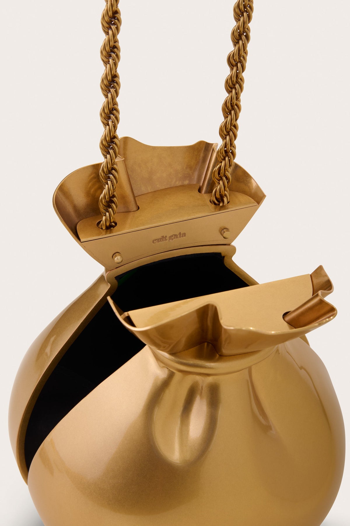 Cult Gaia Palloncino Wristlet – Antique Brass – detail 2