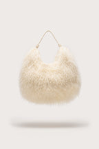 Cult Gaia Solay Shoulder Bag – Natural Shearling – detail 3