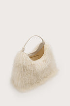 Cult Gaia Solay Shoulder Bag – Natural Shearling – detail 5