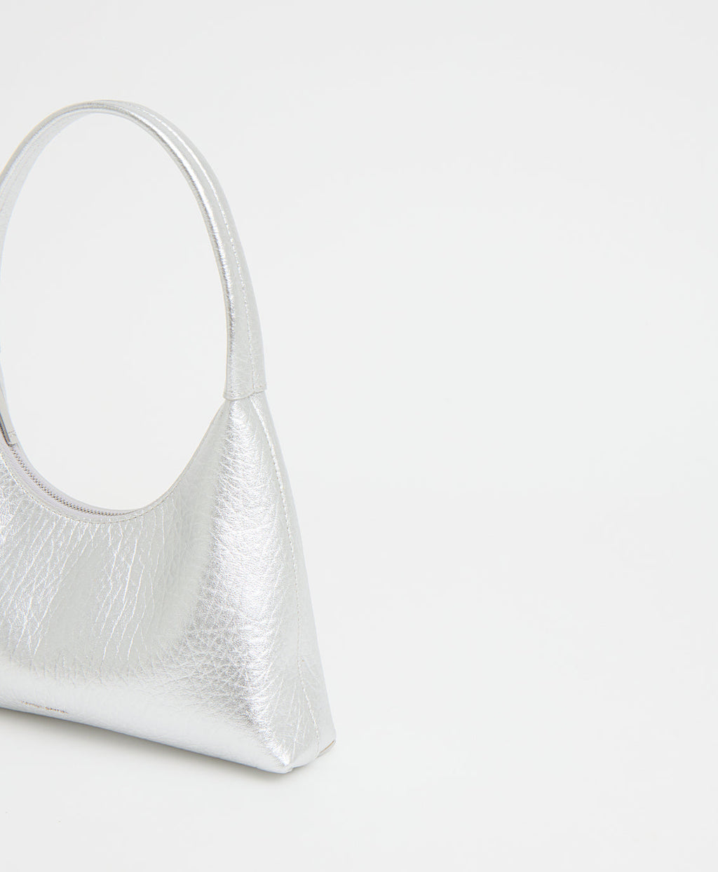 Mansur Gavriel Mini Candy Bag – Tumbled Silver – detail 4