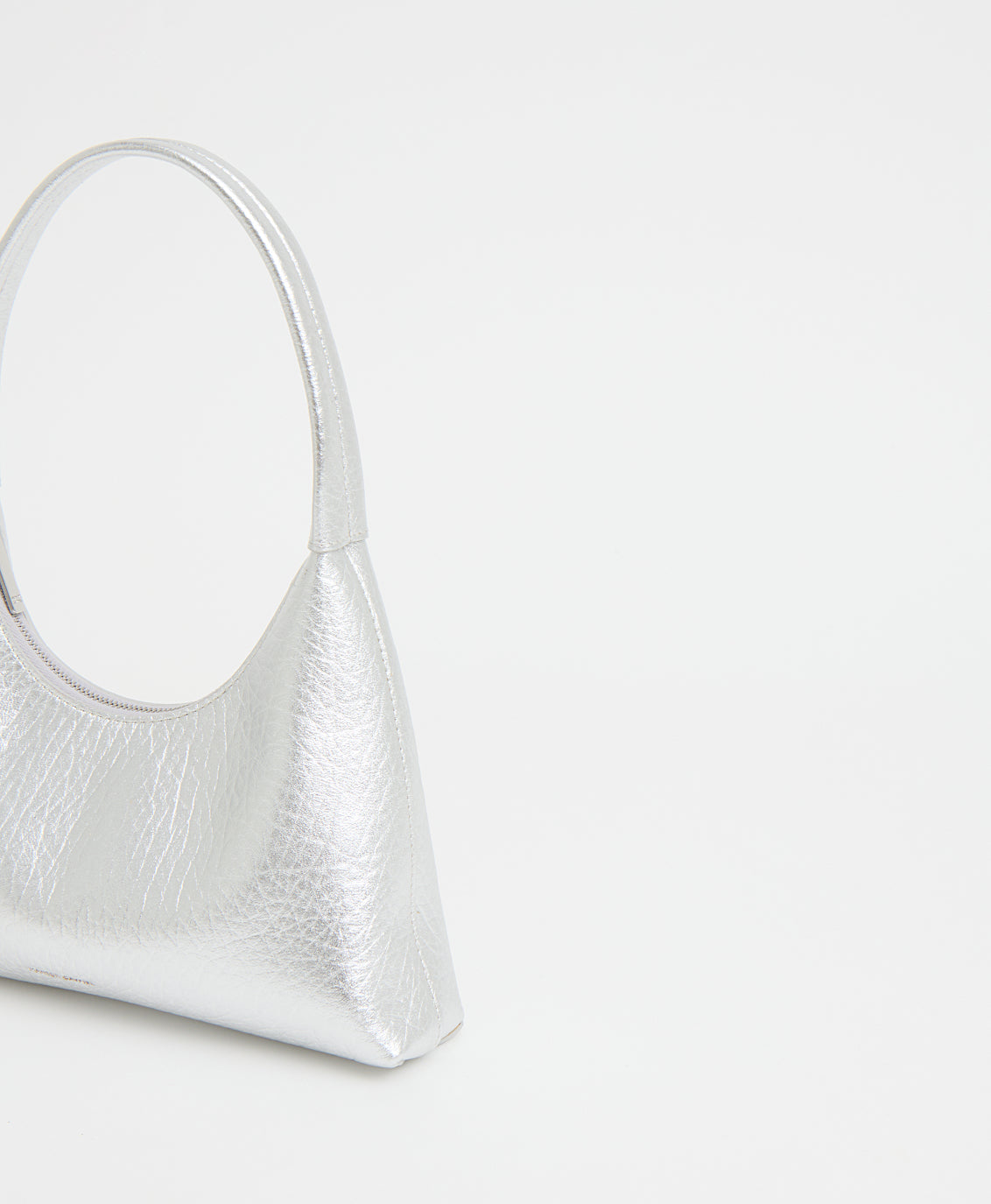 Mansur Gavriel Mini Candy Bag – Tumbled Silver – detail 4