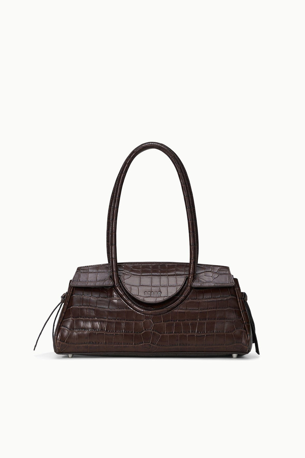 STAUD Maude Shoulder Bag – Espresso Croco