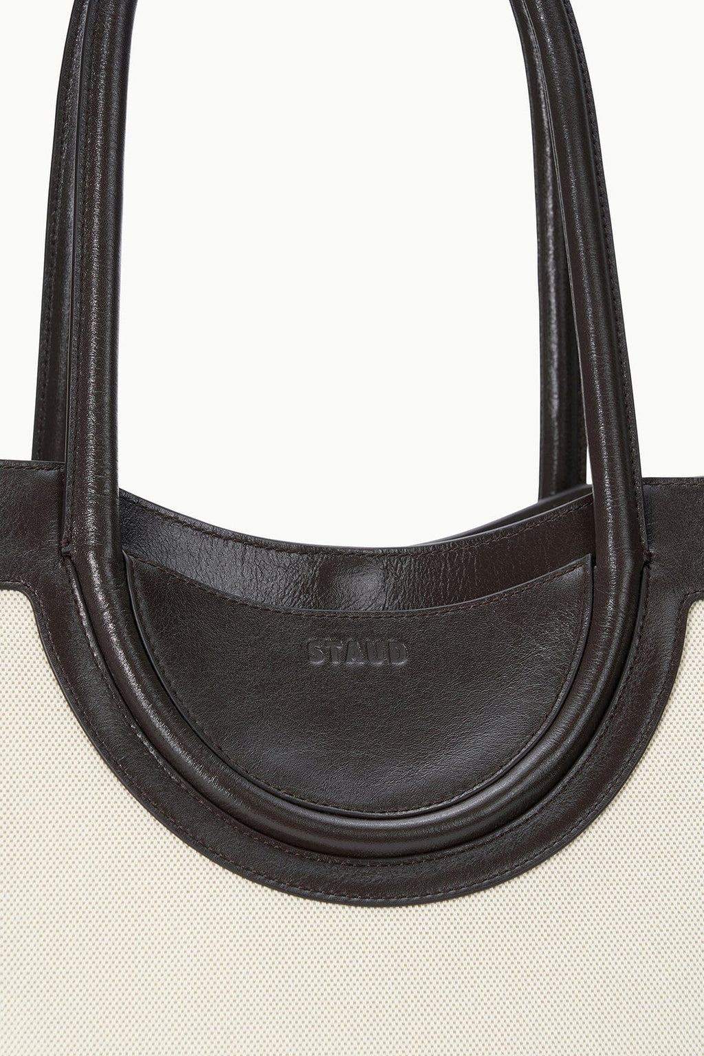 STAUD Maude Tote Bag – Natural Espresso – detail 4