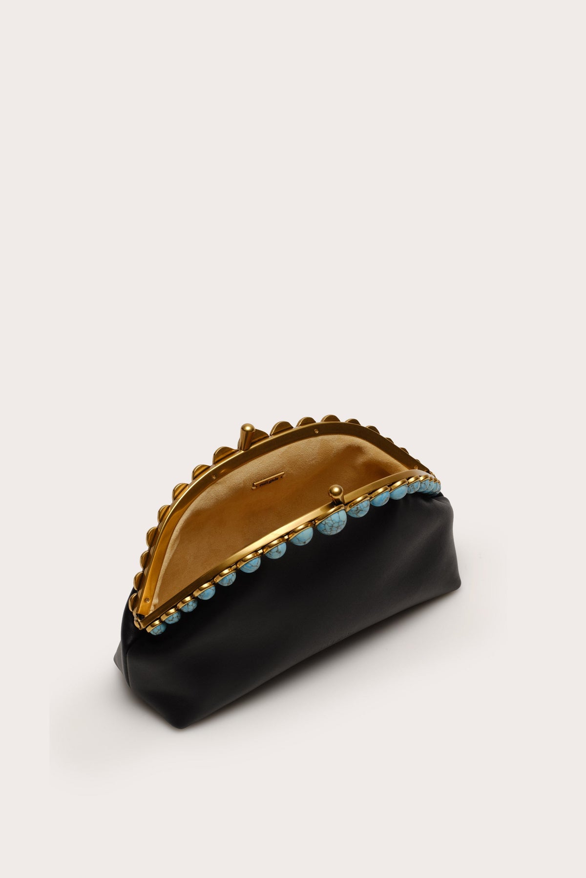 Cult Gaia Una Clutch – Black Turquoise – detail 4