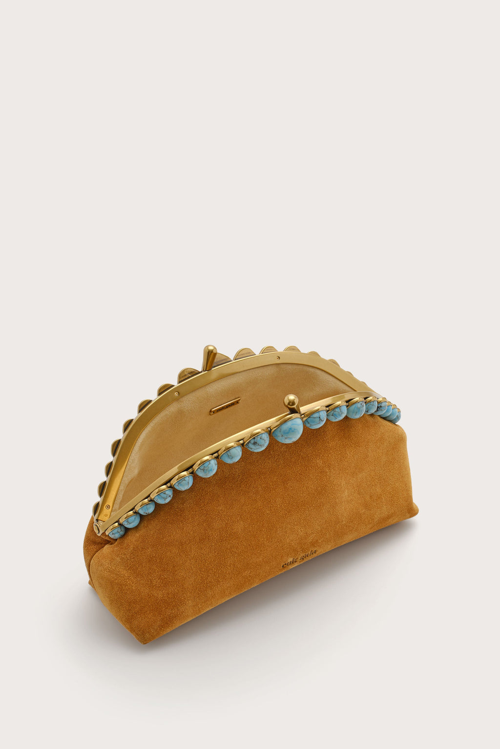 Cult Gaia Una Clutch – Toasted Caramel – detail 5