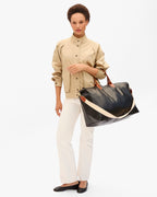 Clare V. Weekender – Black – detail 2