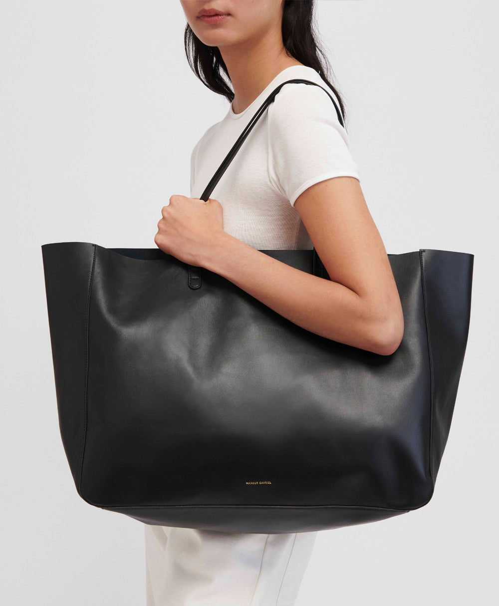 Mansur Gavriel Juno Tote – Black – detail 2