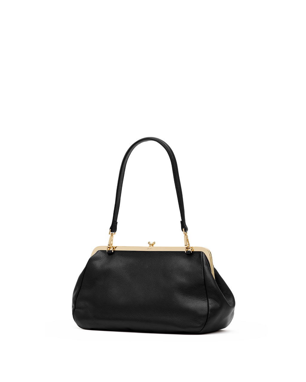 Hammitt Vivienne Large Shoulder Bag – Black/Gold – detail 3