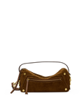 Hammitt Doxie Medium Satchel – Cinnamon Suede/Antique Gold