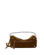 Hammitt Doxie Medium Satchel – Cinnamon Suede/Antique Gold