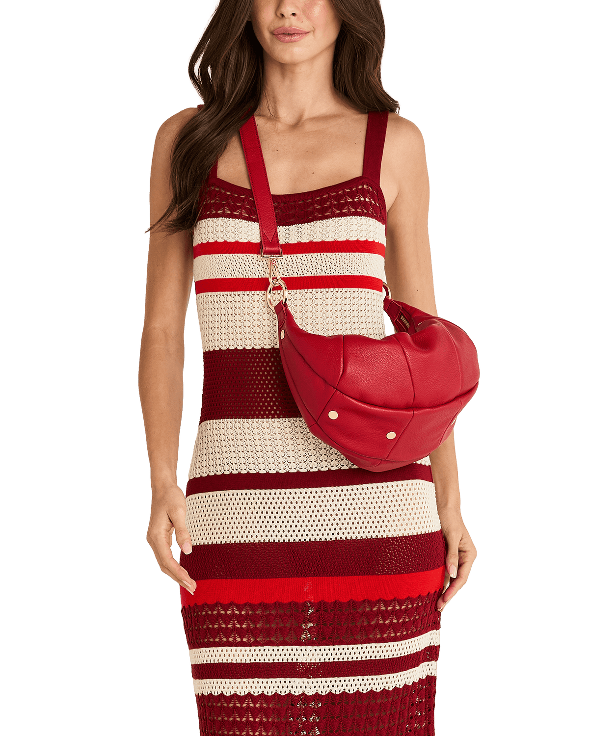 Hammitt Erica Medium Tote – Chili Red/Gold – detail 2