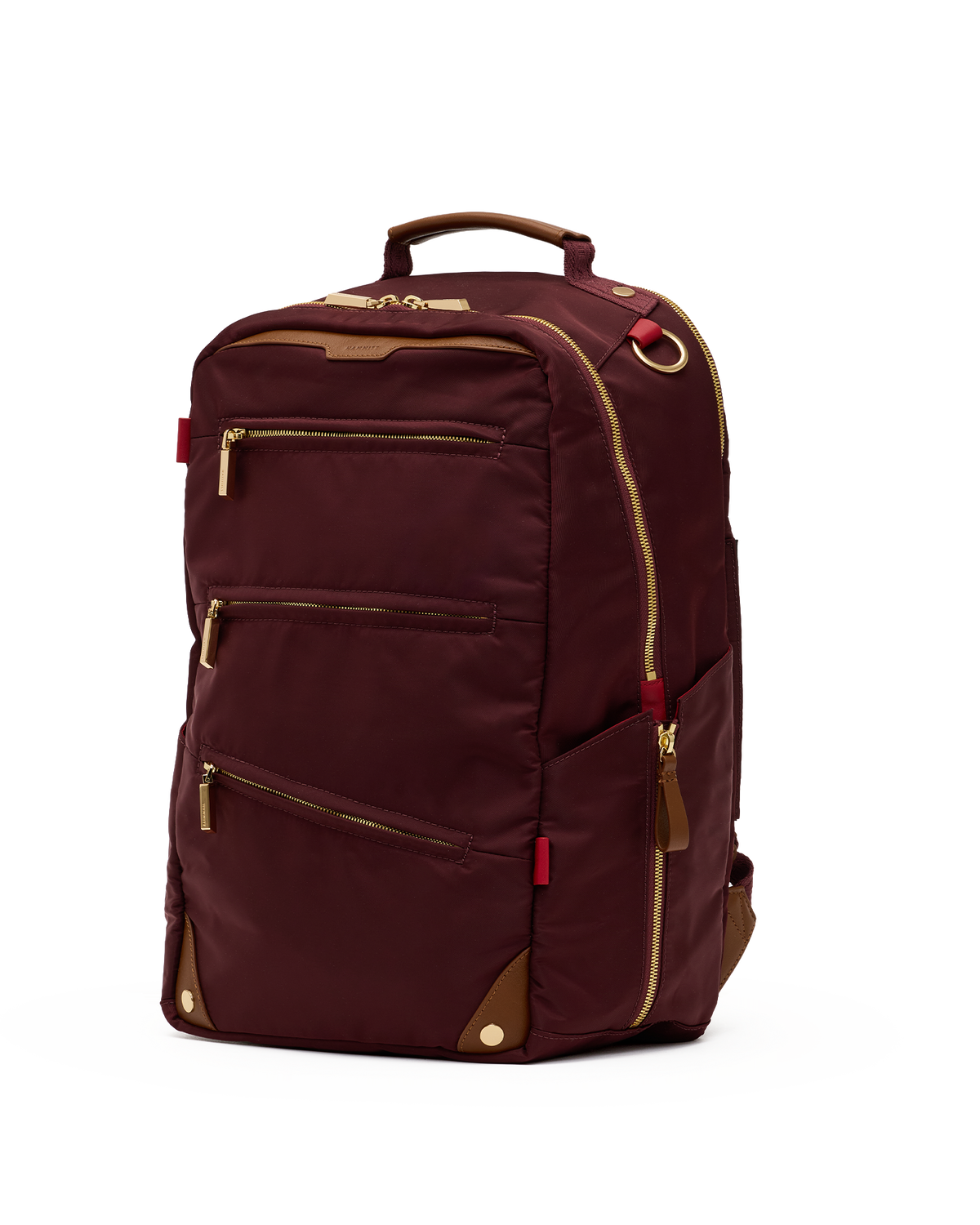 Hammitt Eden Backpack Backpack – Wine Nylon/Gold