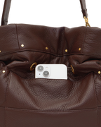Hammitt Gianna Large Bucket Bag – Quilted Espresso/Brushed Gold – detail 5