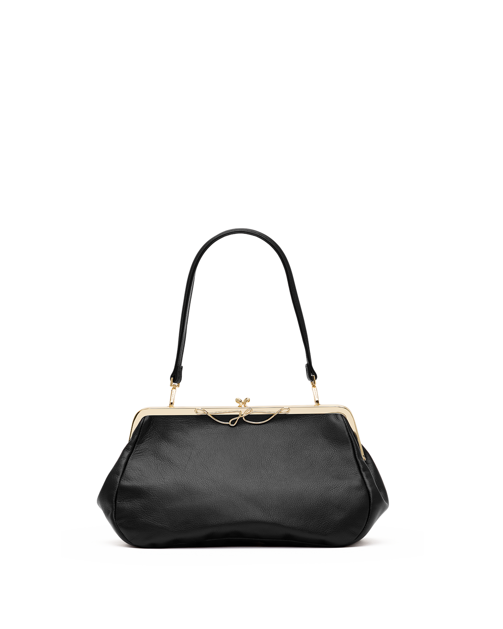 Hammitt Vivienne Large Shoulder Bag – Black/Gold
