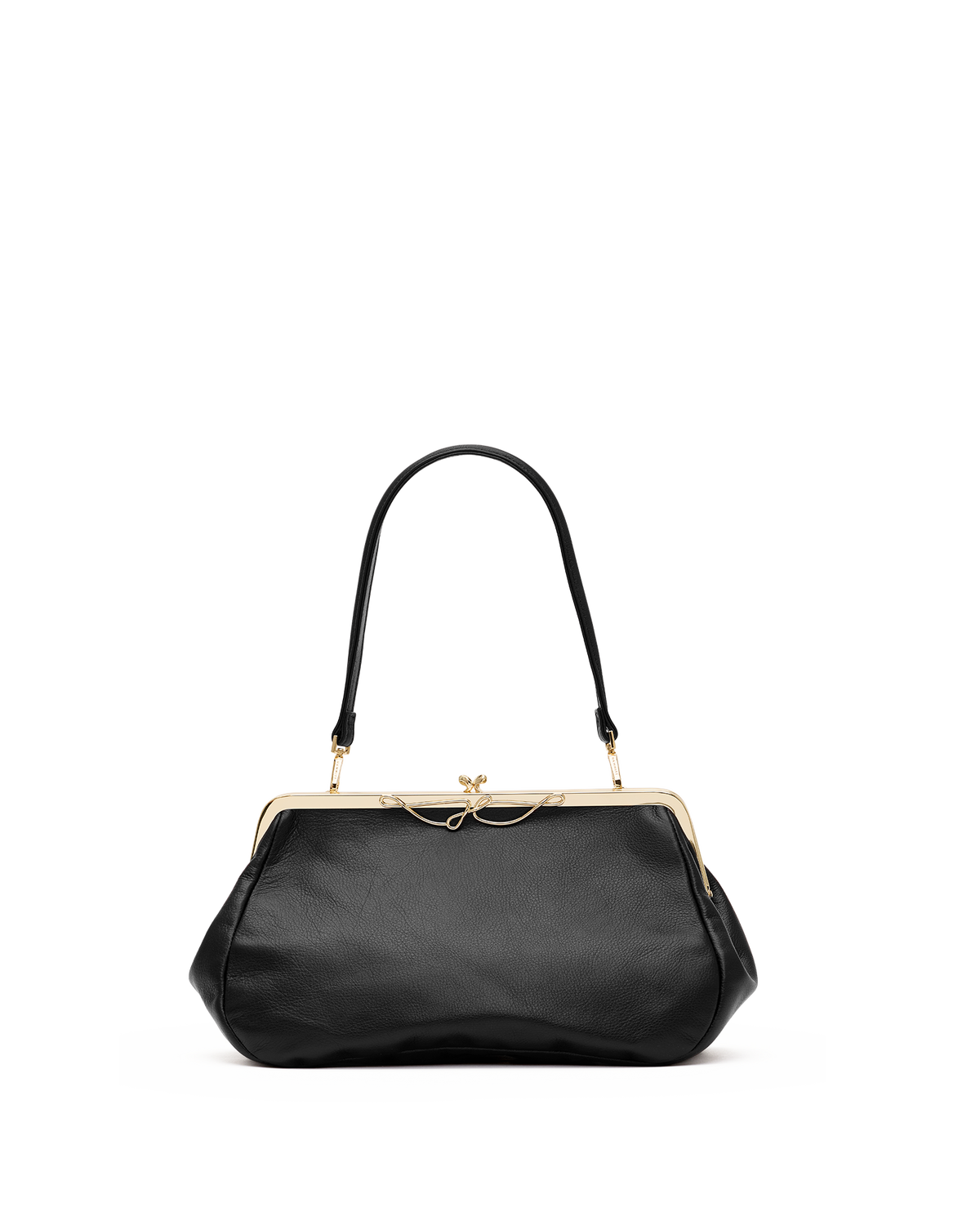 Hammitt Vivienne Large Shoulder Bag – Black/Gold