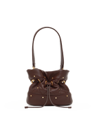Hammitt Gianna Small Bucket Bag – Quilted Espresso/Brushed Gold