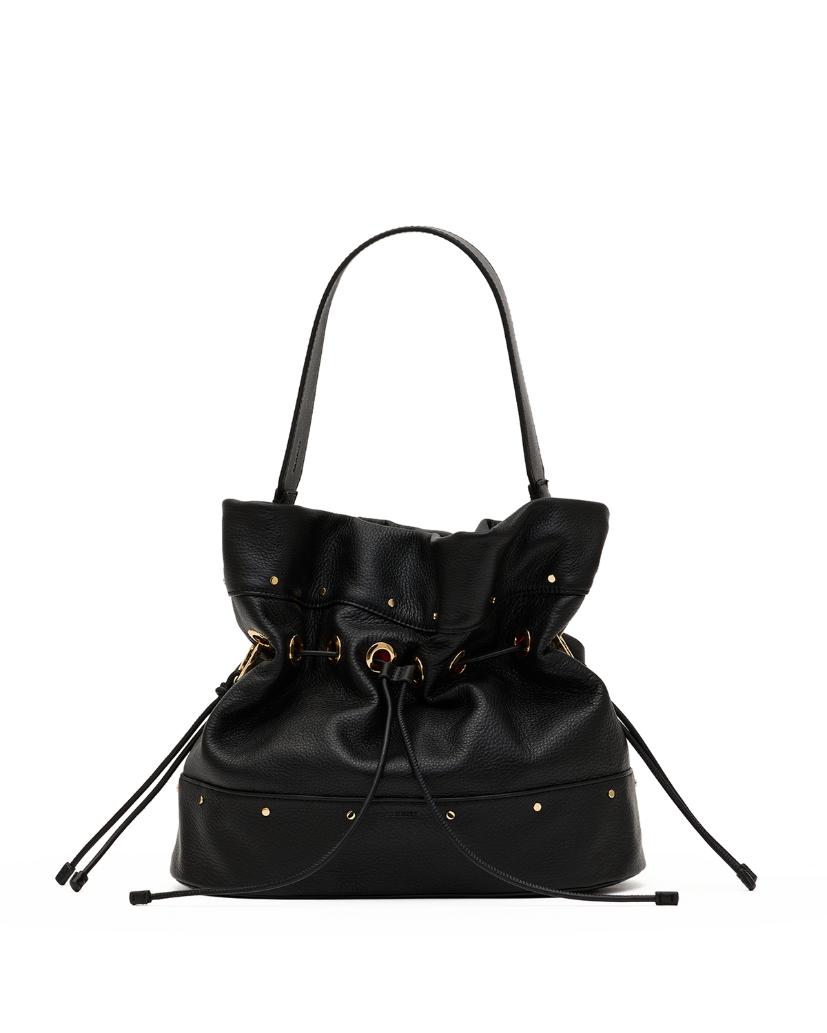 Hammitt Gianna Large Bucket Bag – Black/Gold