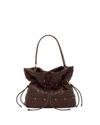 Hammitt Gianna Large Bucket Bag – Quilted Espresso/Brushed Gold
