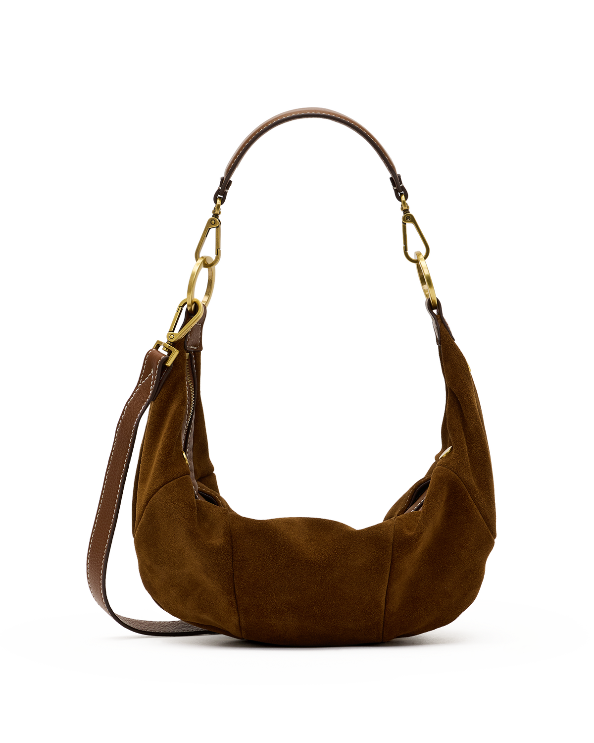 Hammitt Erica Medium Tote – Cinnamon Suede/Antique Gold