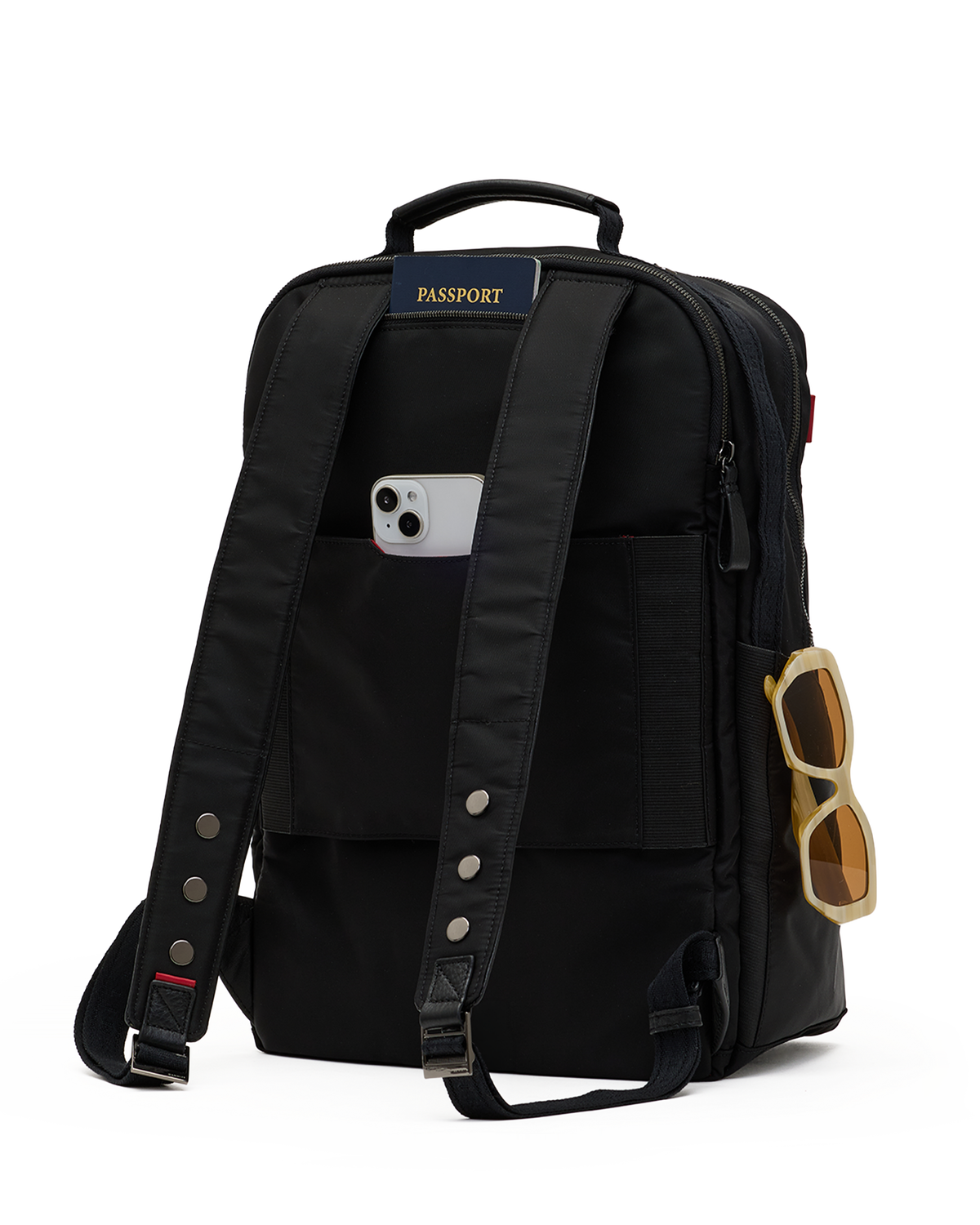 Hammitt Eden Backpack Backpack – Black Nylon/Gunmetal – detail 5