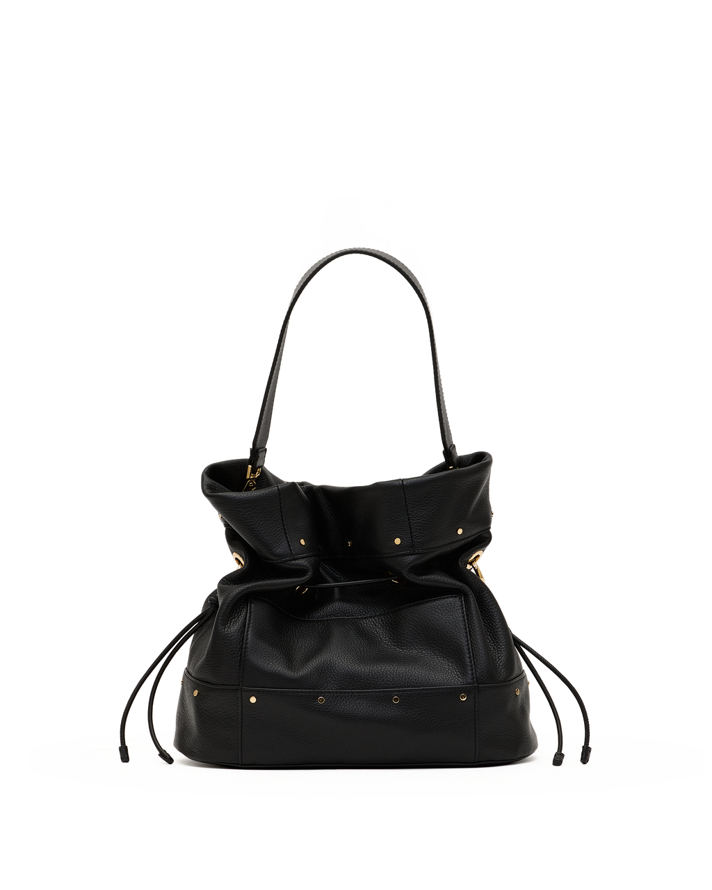 Hammitt Gianna Large Bucket Bag – Black/Gold – detail 3