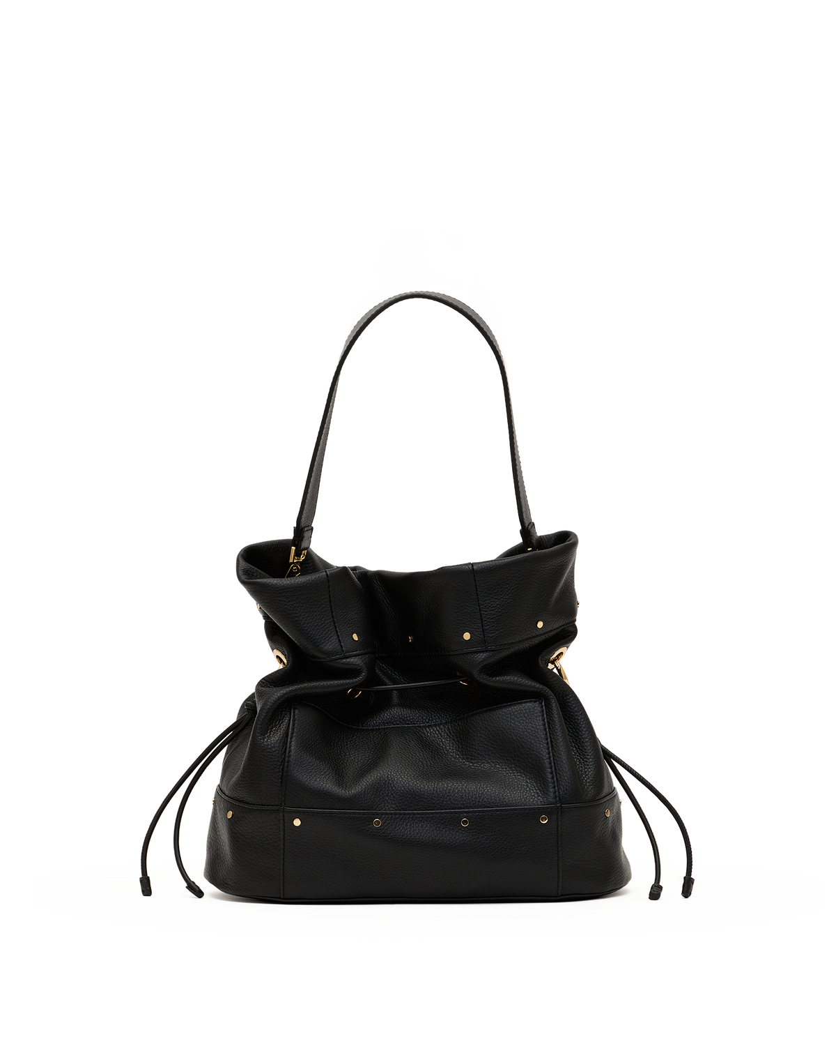Hammitt Gianna Large Bucket Bag – Black/Gold – detail 3
