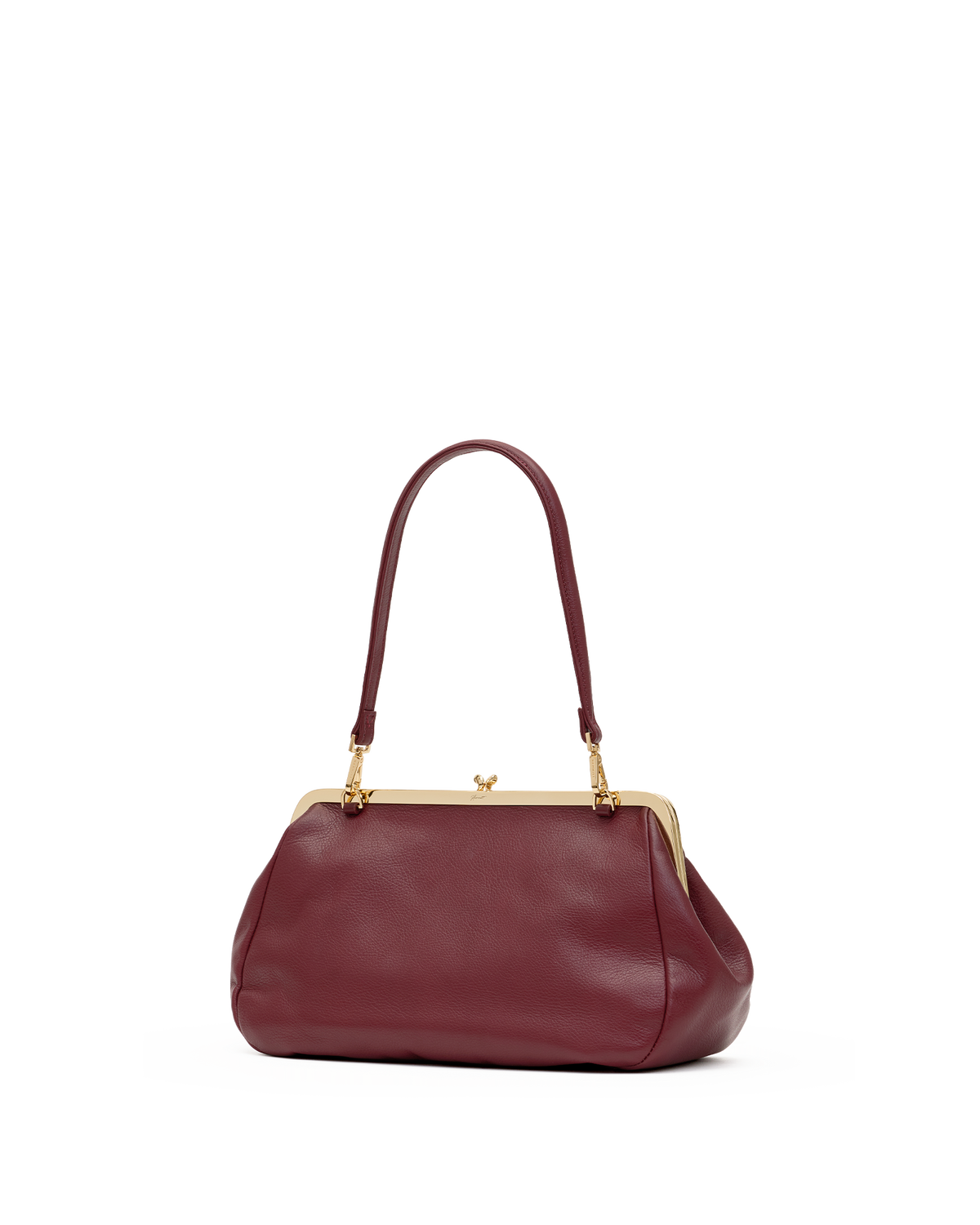 Hammitt Vivienne Large Shoulder Bag – Cherrywood Pebble/Gold – detail 3