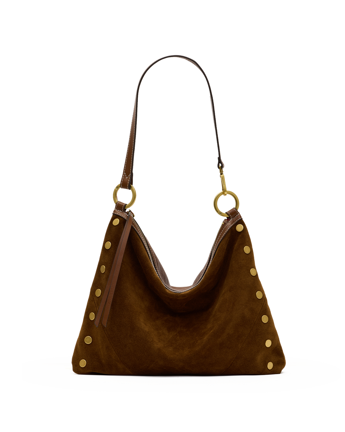 Hammitt Kyle Large Tote – Cinnamon Suede/Antique Gold