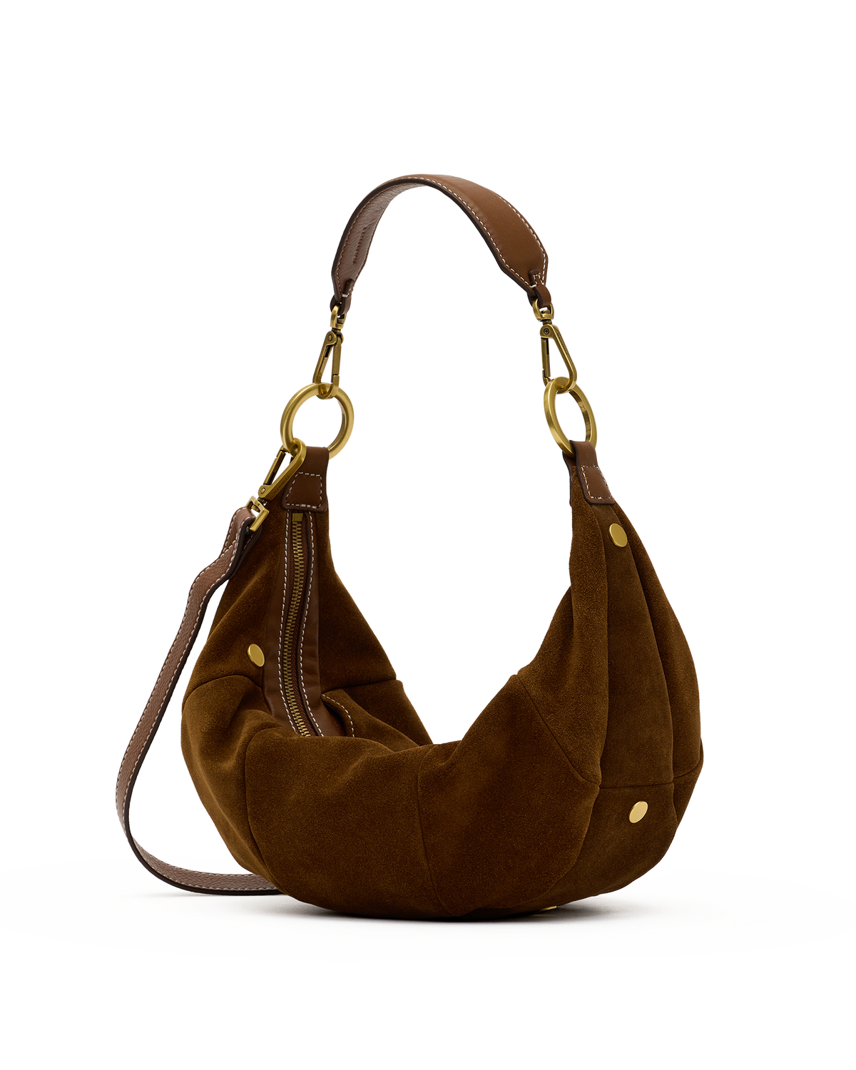 Hammitt Erica Medium Tote – Cinnamon Suede/Antique Gold – detail 5