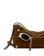 Hammitt Doxie Medium Satchel – Cinnamon Suede/Antique Gold – detail 5