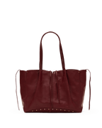 Hammitt Meryl Carryall Tote – Cherrywood Pebble/Brushed Gold