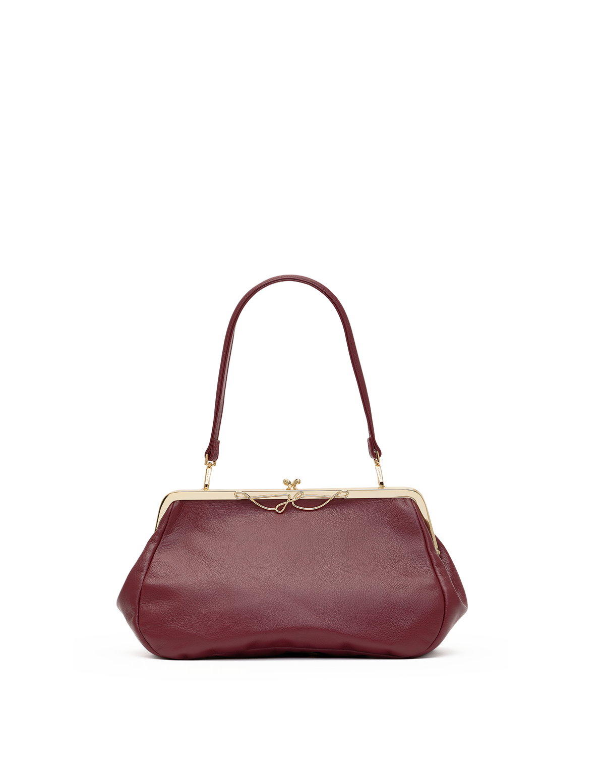 Hammitt Vivienne Large Shoulder Bag – Cherrywood Pebble/Gold